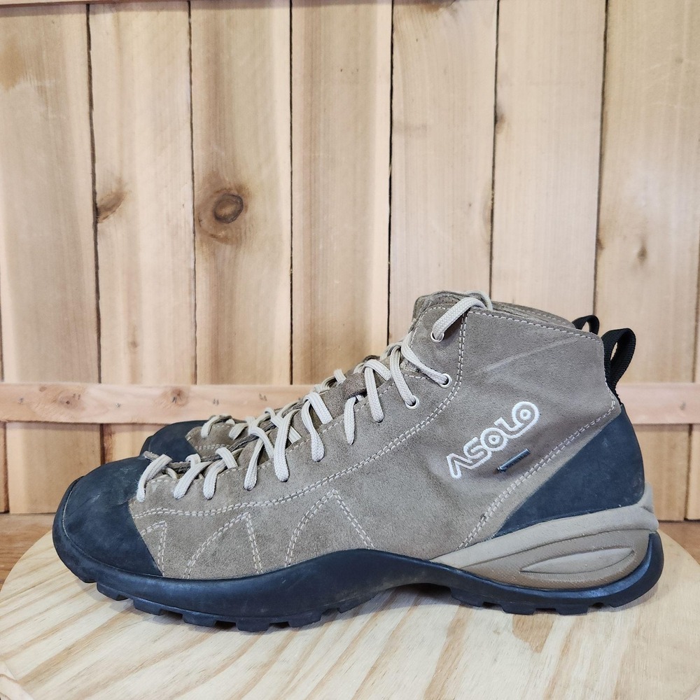 Asolo Cactus GV Boots Mens 11 Brown Gore-Tex Vibram Hiking Waterproof Trail